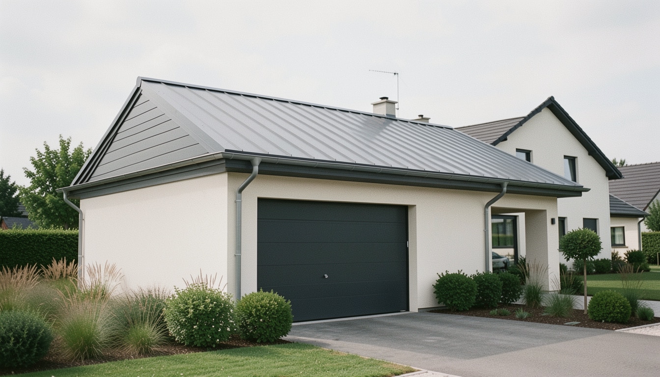 Garage avec toiture en bac acier : le bon choix ?