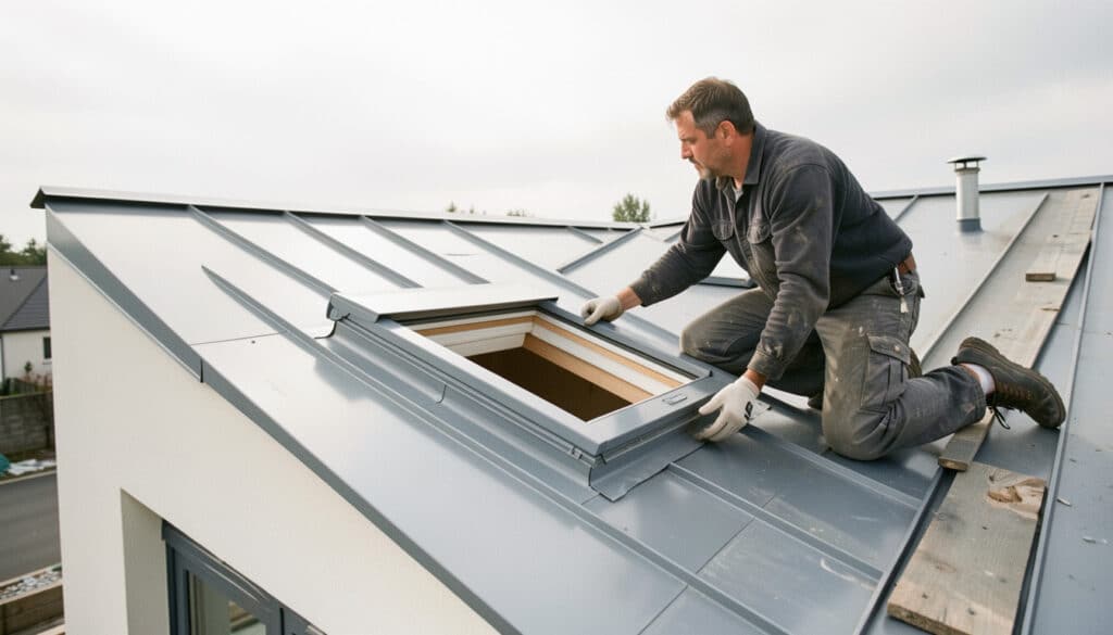 Poser un Velux sur un toit en bac acier sans fuite