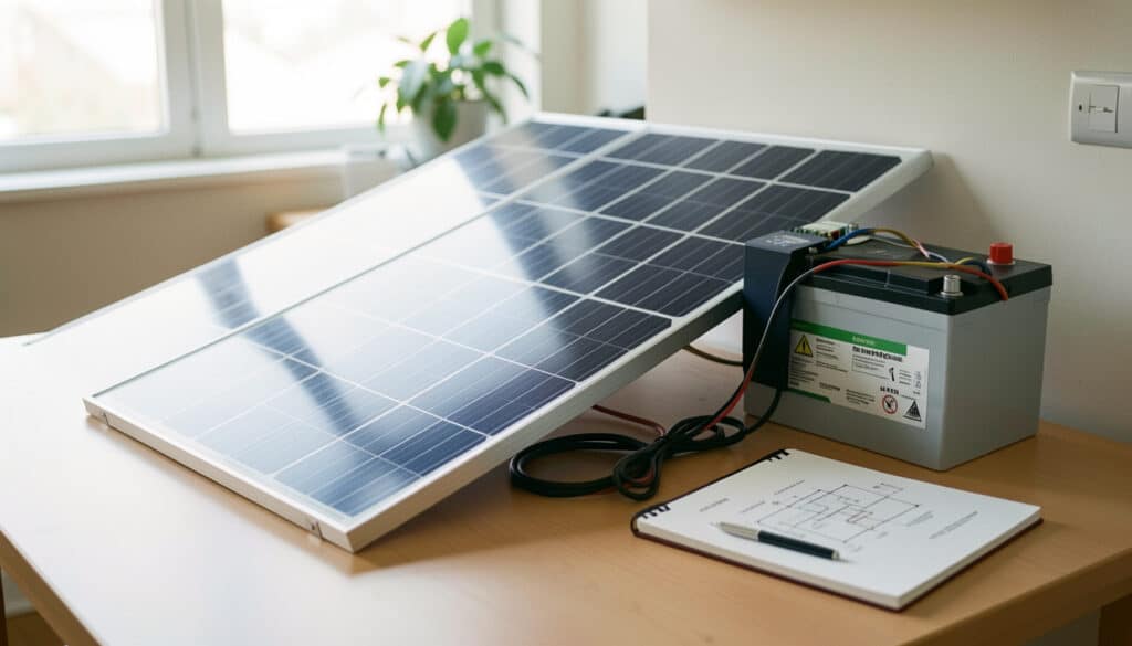 Panneau solaire avec batterie 12 V : bien dimensionner